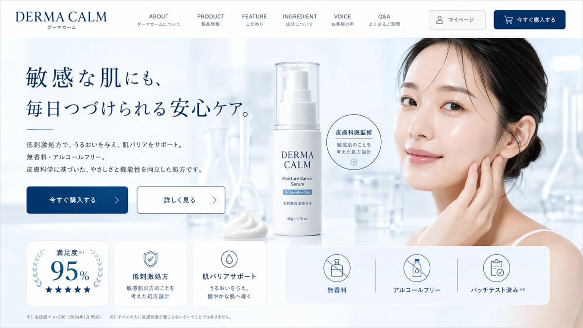 护肤站点样机示例