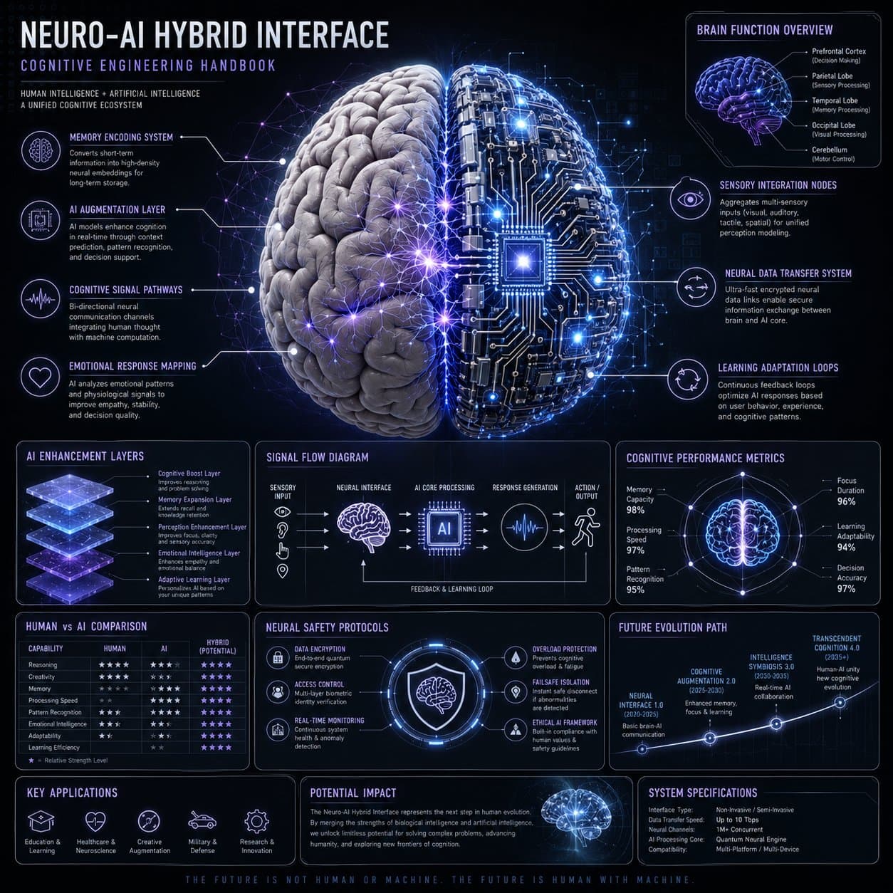 Neuro-AI 混合系统信息图
