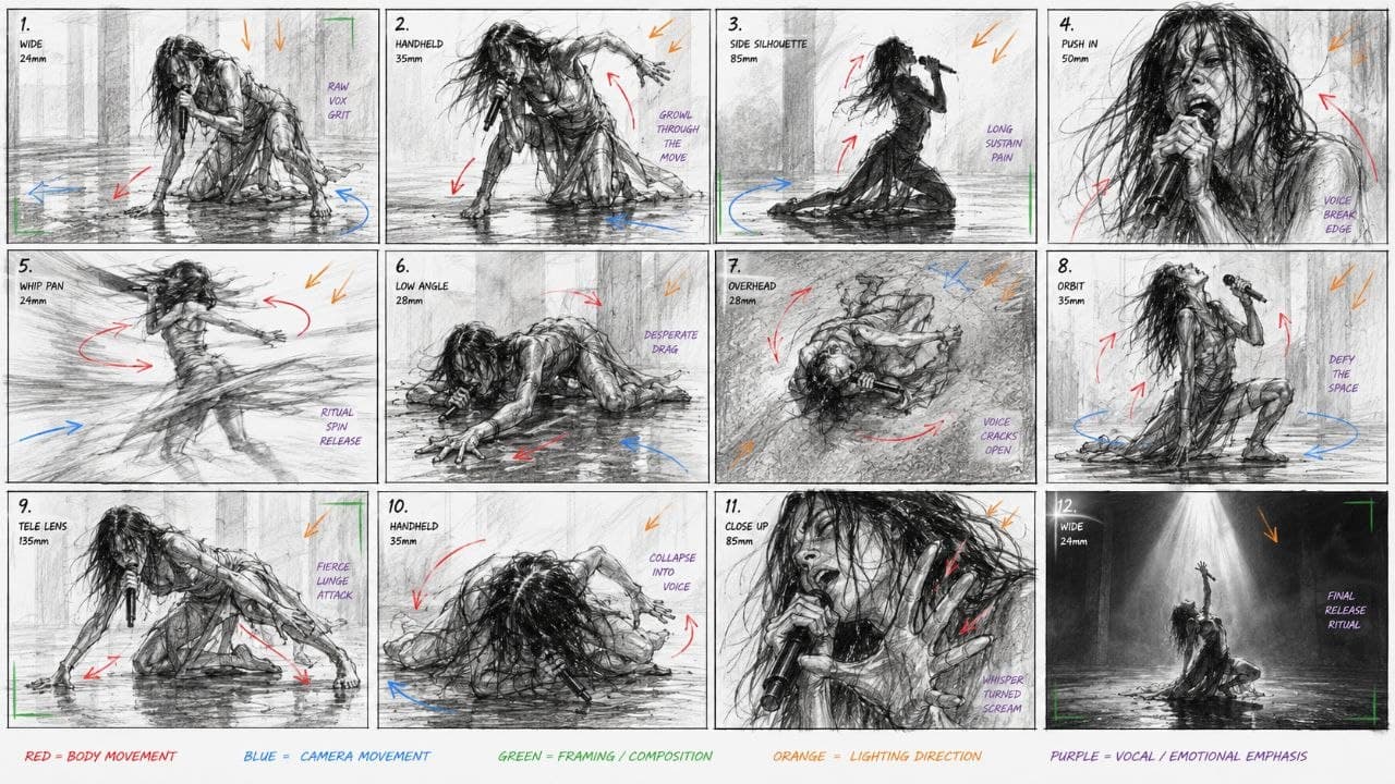 当代舞现场 Storyboard